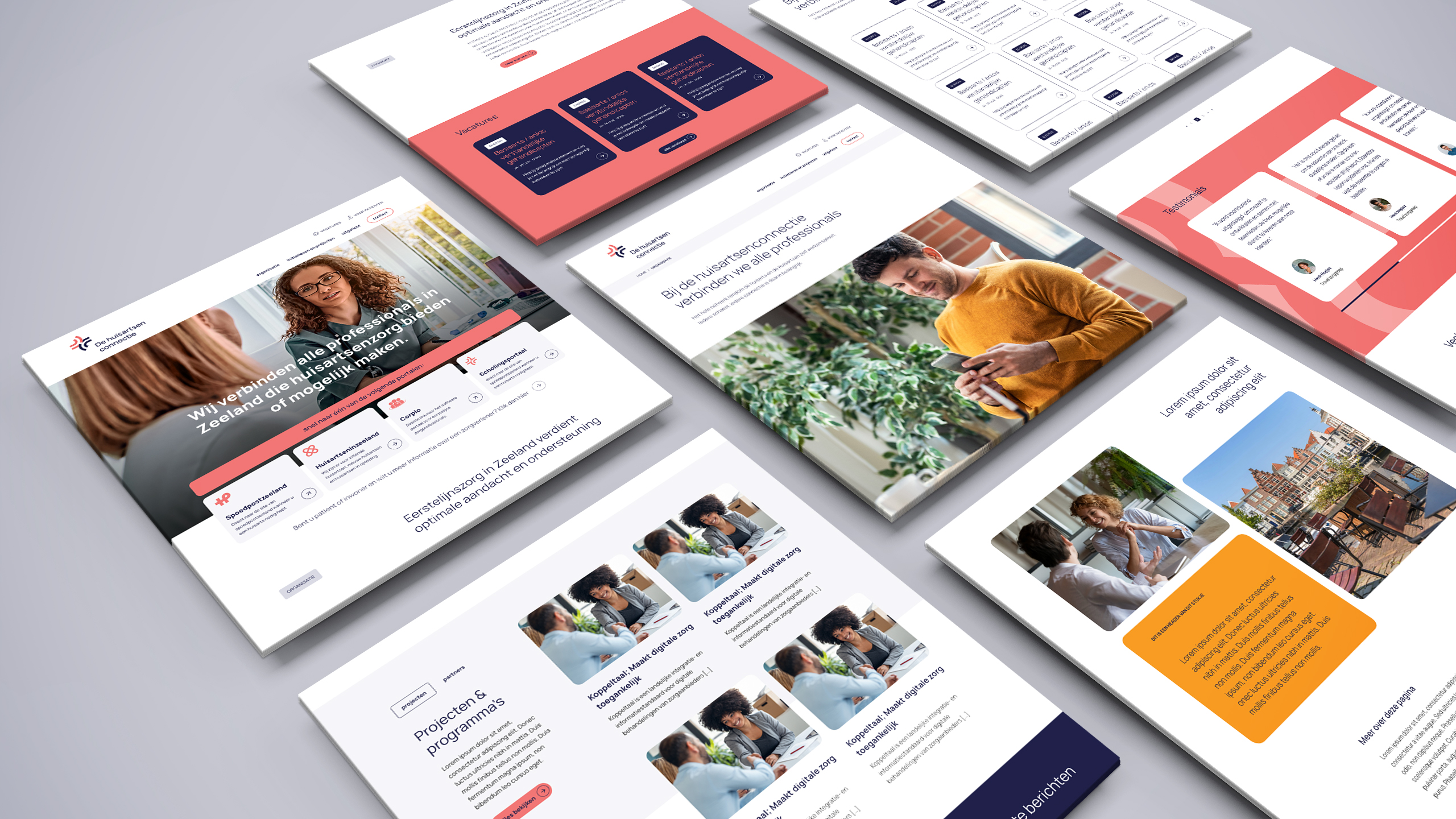 DHC website mockup