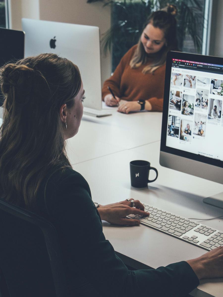 Werken op computer