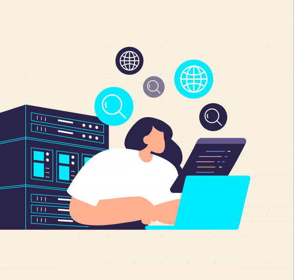 Persoon bezig met server-side tracking implementatie